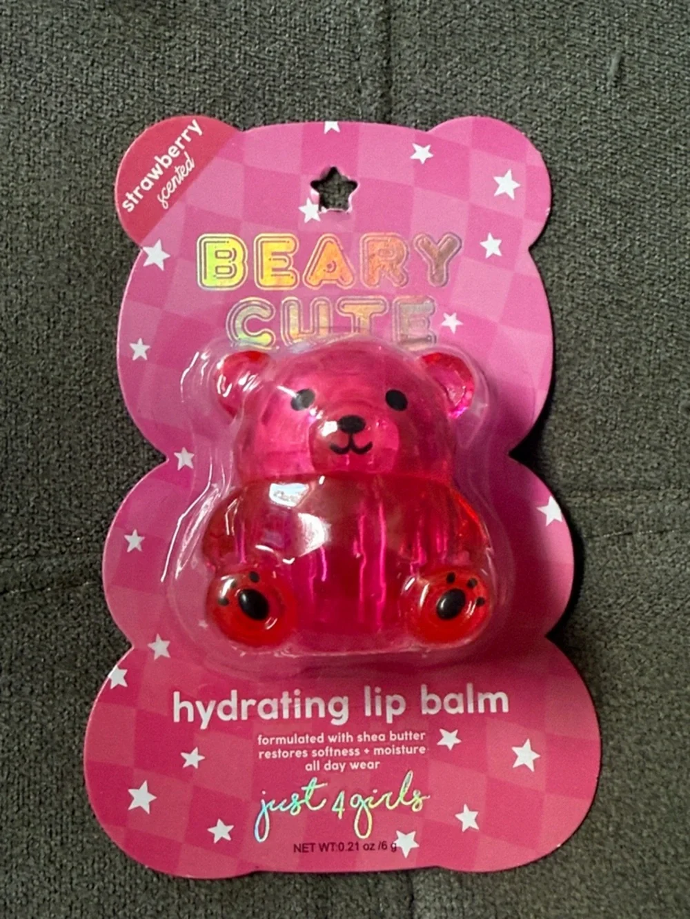 🐻🐻 Beary Cute Hydrating Bear Lip Balm Trio - Pink, Light Pink, Baby Blue 🐻🐻